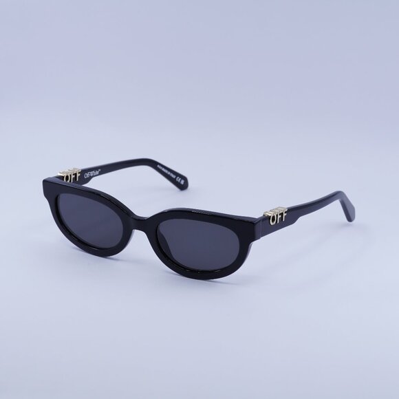 Off-White OERI13D SPARKS 1007 Sunglasses Black Cat Eye Frame, Grey Lenses main image 4